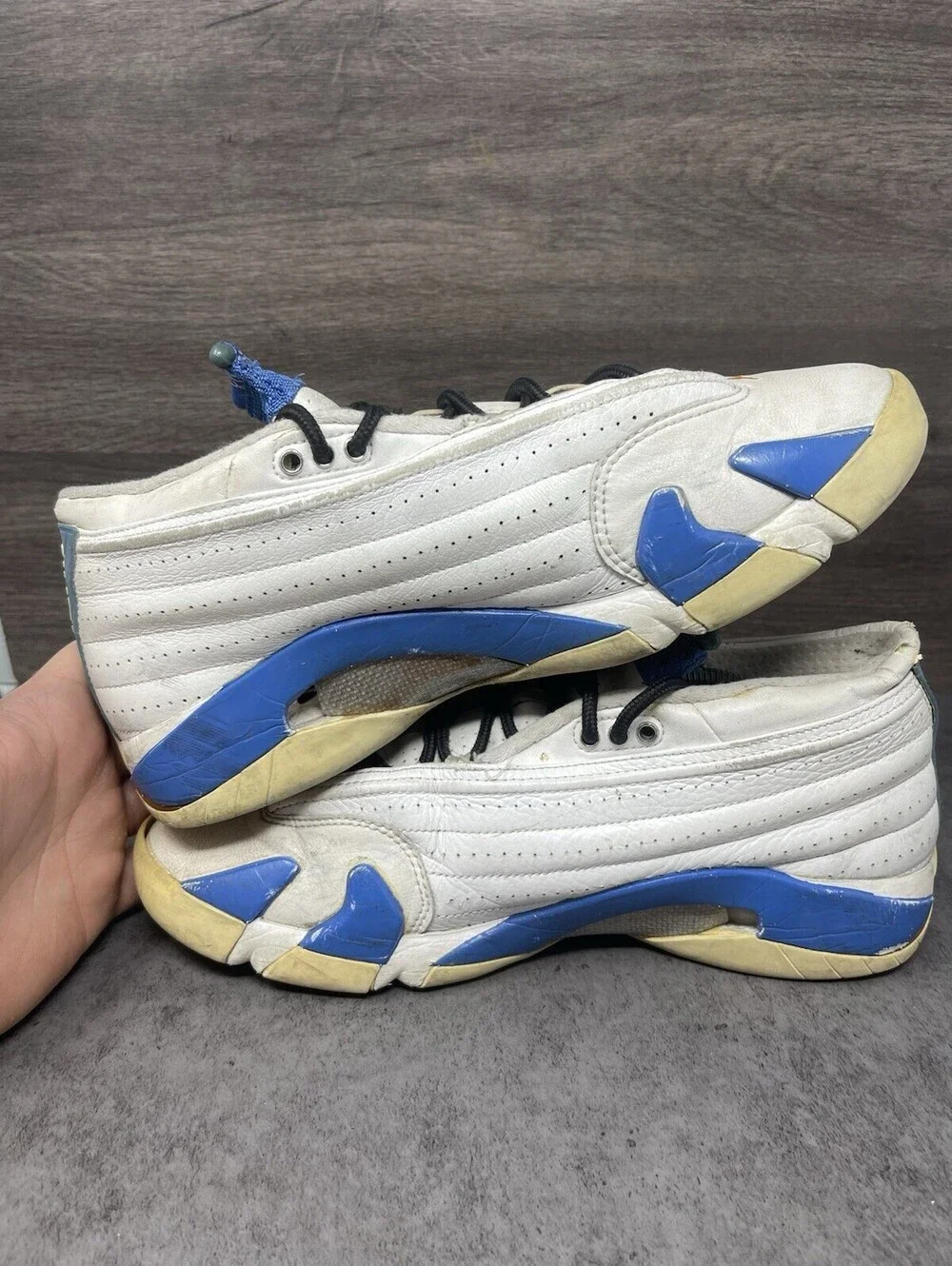 Air Jordan 14 Retro Low Pacific Blue Size 10 Mens 2006 Shoes 312567-141 AS IS